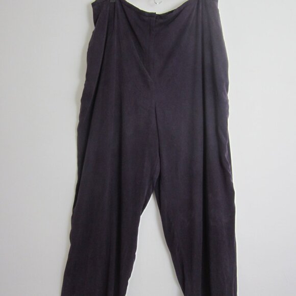 New Coldwater Creek Womens 20W Eggplant Purple Tencel Rayon Pants Slacks $75 NWT - Picture 1 of 8